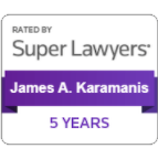 Rated by Super Lawyers | James A. Karamanis | 5 years